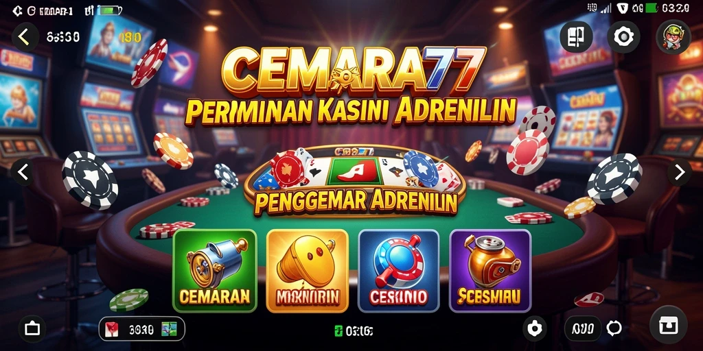 Screenshot gameplay CEMARA77 menampilkan keseruan permainan Kasino.
