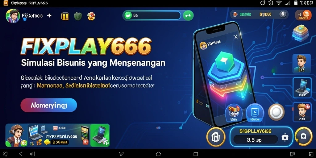 Screenshot gameplay FIXPLAY666 menampilkan pemain sedang mengelola bisnis dan pelanggan.