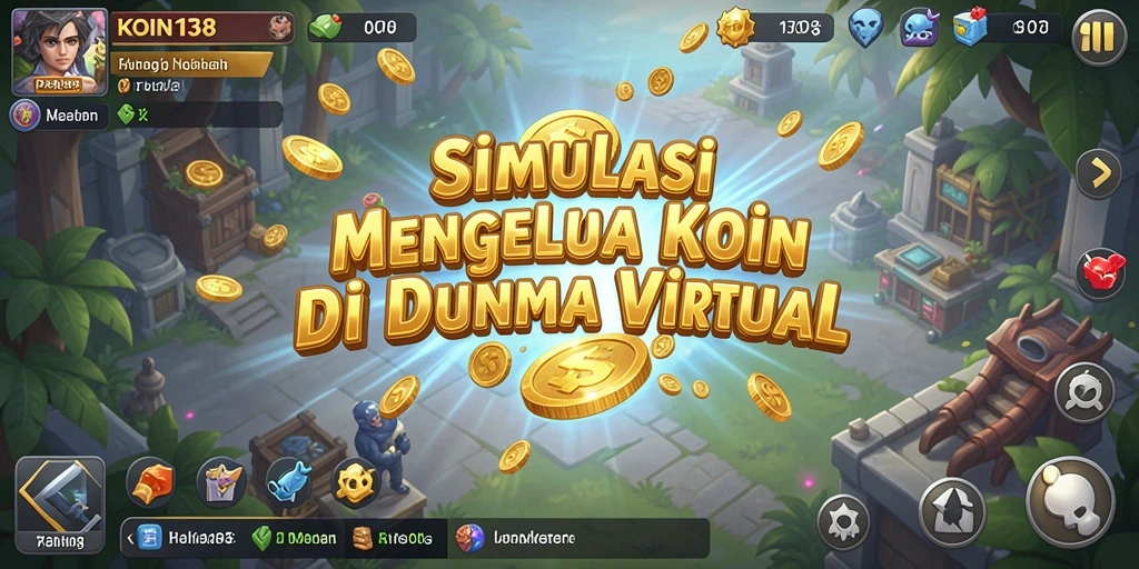 Tampilan gameplay menarik KOIN138 dalam simulasi pengelolaan koin.