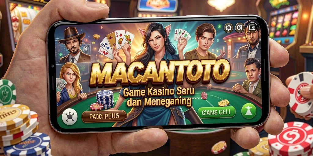 Tampilan gameplay Kasino yang seru dan mendebarkan dalam MACANTOTO.