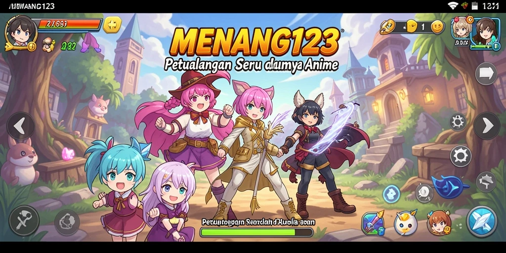 Tangkapan layar MENANG123 menunjukkan aksi seru dalam game Anime.
