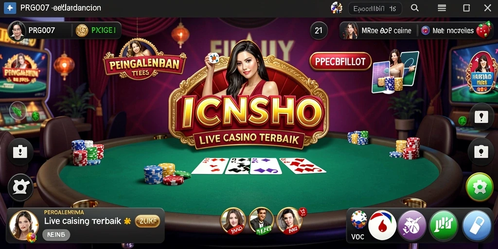 Gameplay mendebarkan di PRG007 dengan dealer secara langsung.
