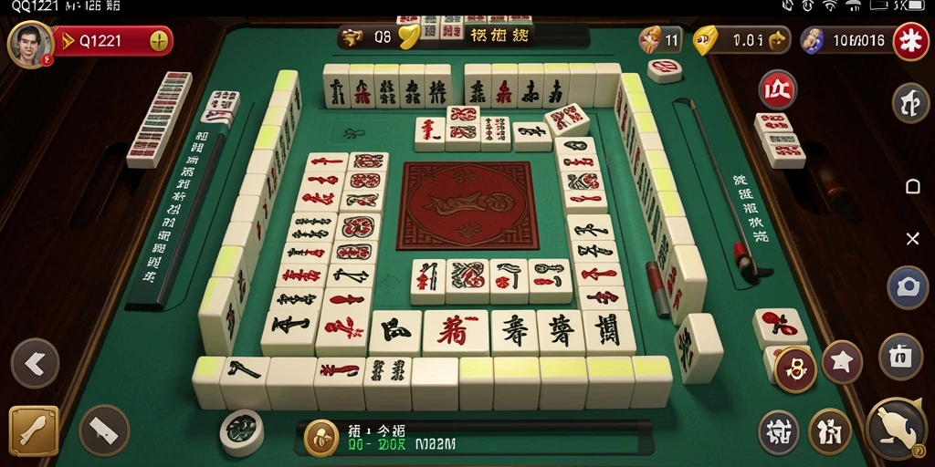 Tampilan gameplay Mahjong yang menarik dan menantang di QQ1221.